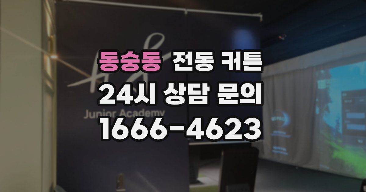 동숭동 전동 커튼