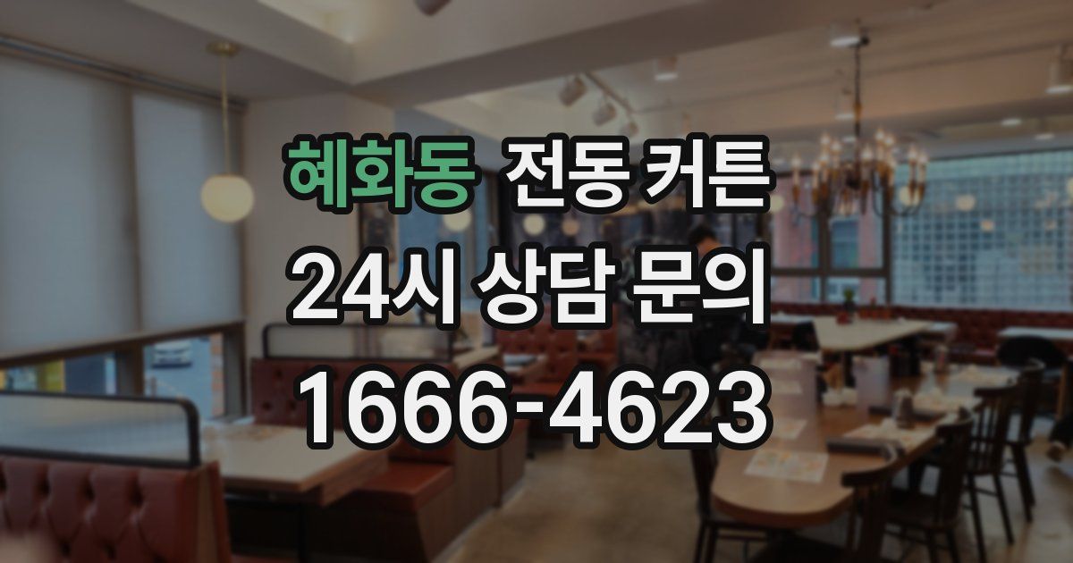 혜화동 전동 커튼