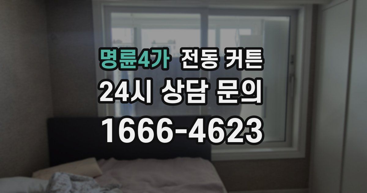 명륜4가 전동 커튼