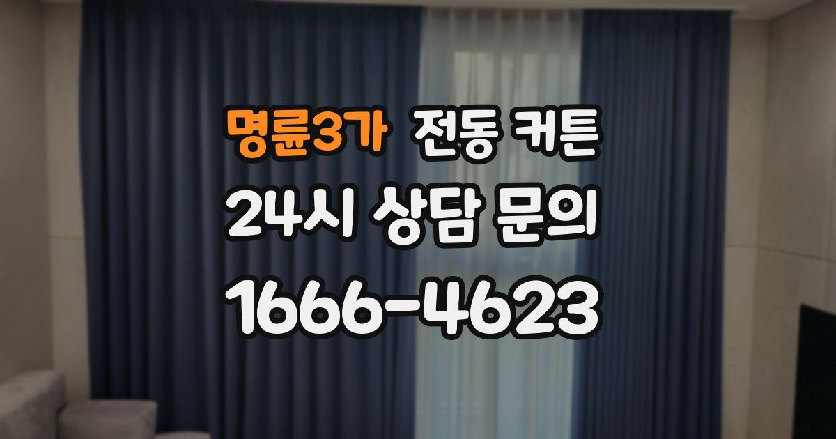 명륜3가 전동 커튼