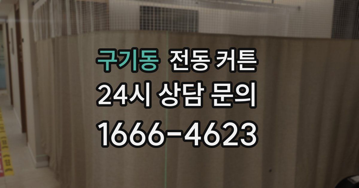 구기동 전동 커튼