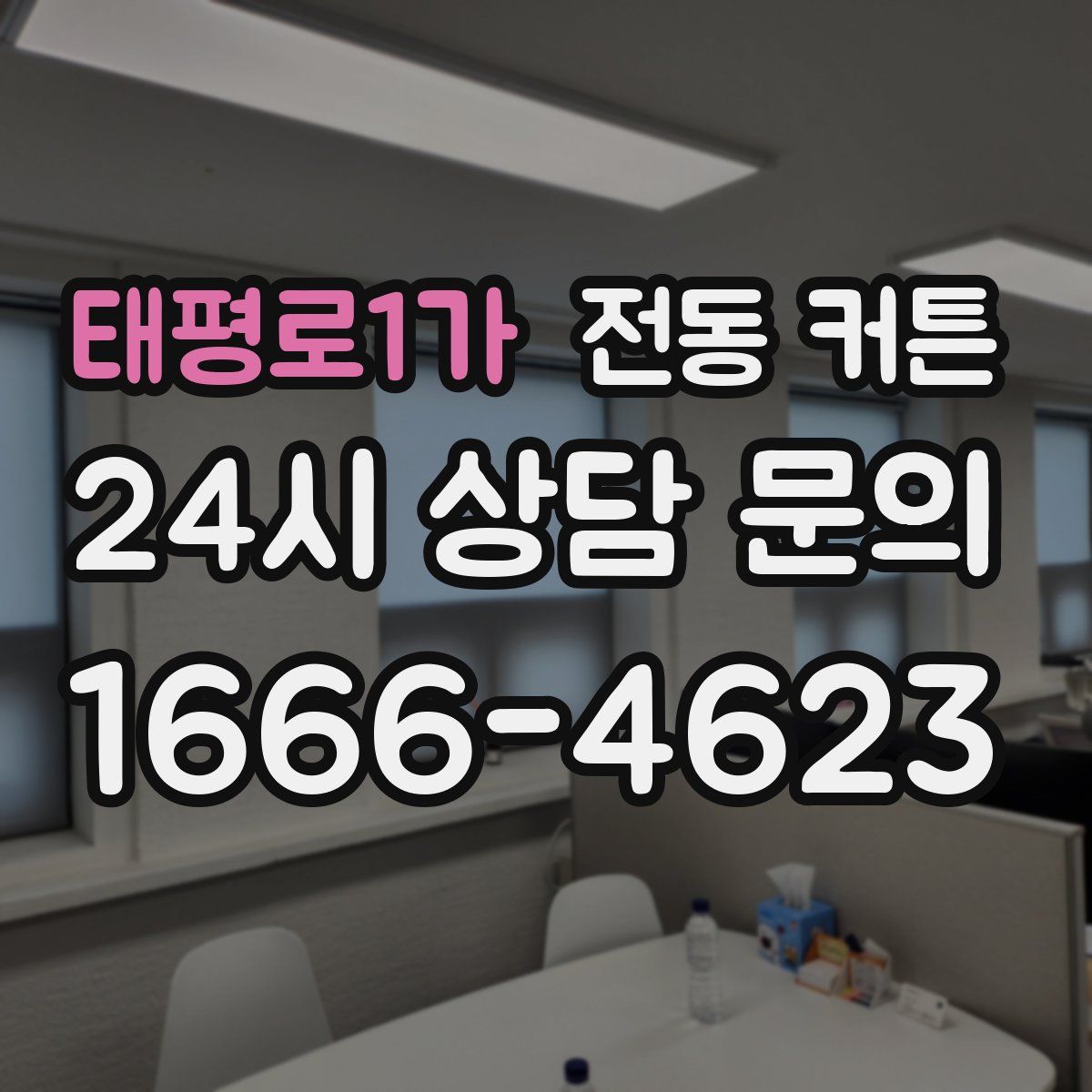 태평로1가 전동 커튼