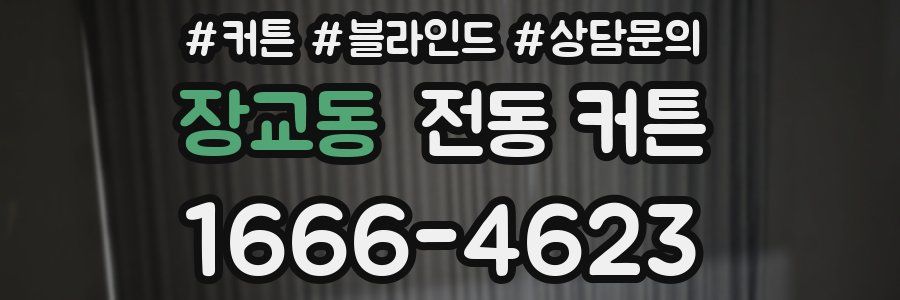 장교동 전동 커튼