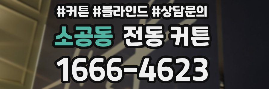 소공동 전동 커튼