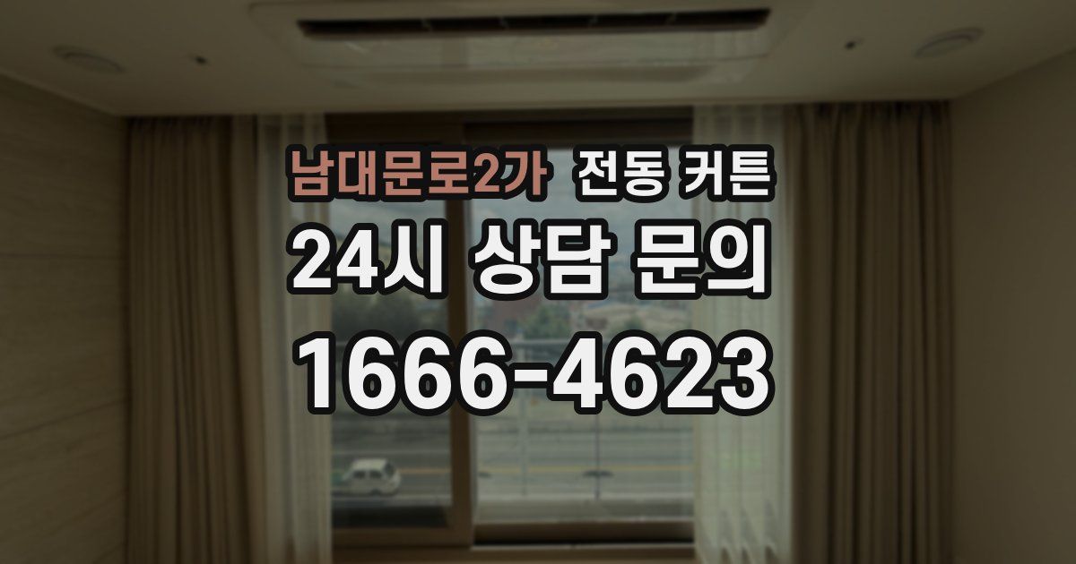남대문로2가 전동 커튼