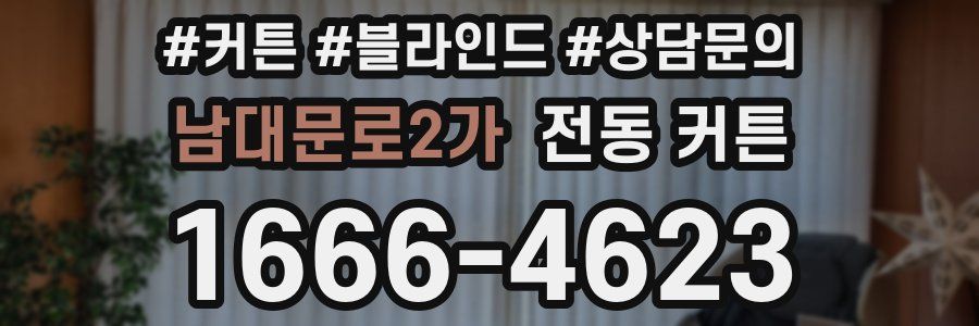 남대문로2가 전동 커튼