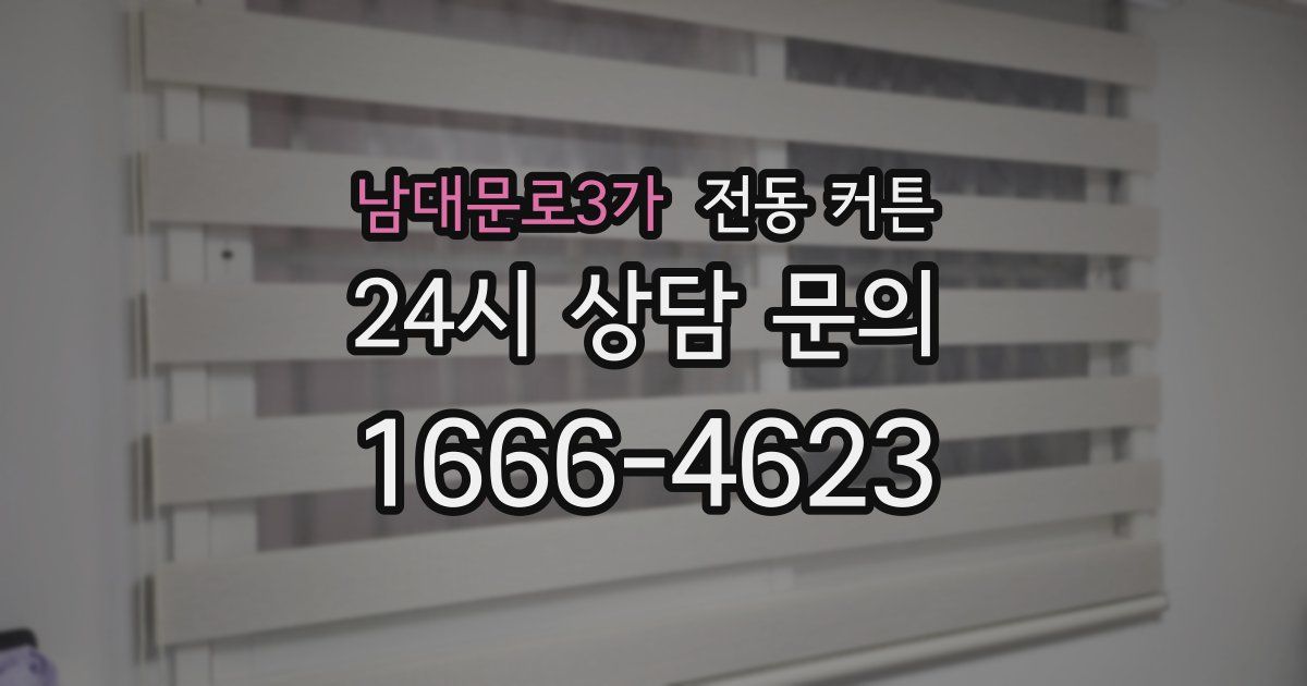 남대문로3가 전동 커튼