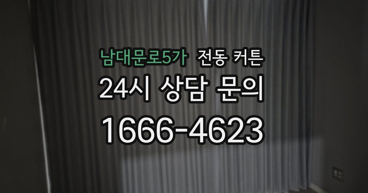 남대문로5가 전동 커튼