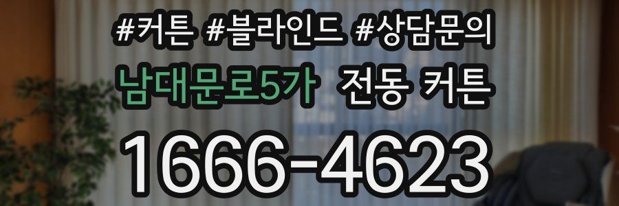 남대문로5가 전동 커튼