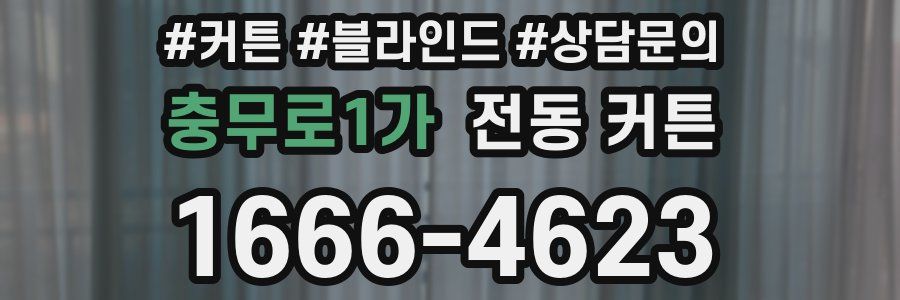 충무로1가 전동 커튼