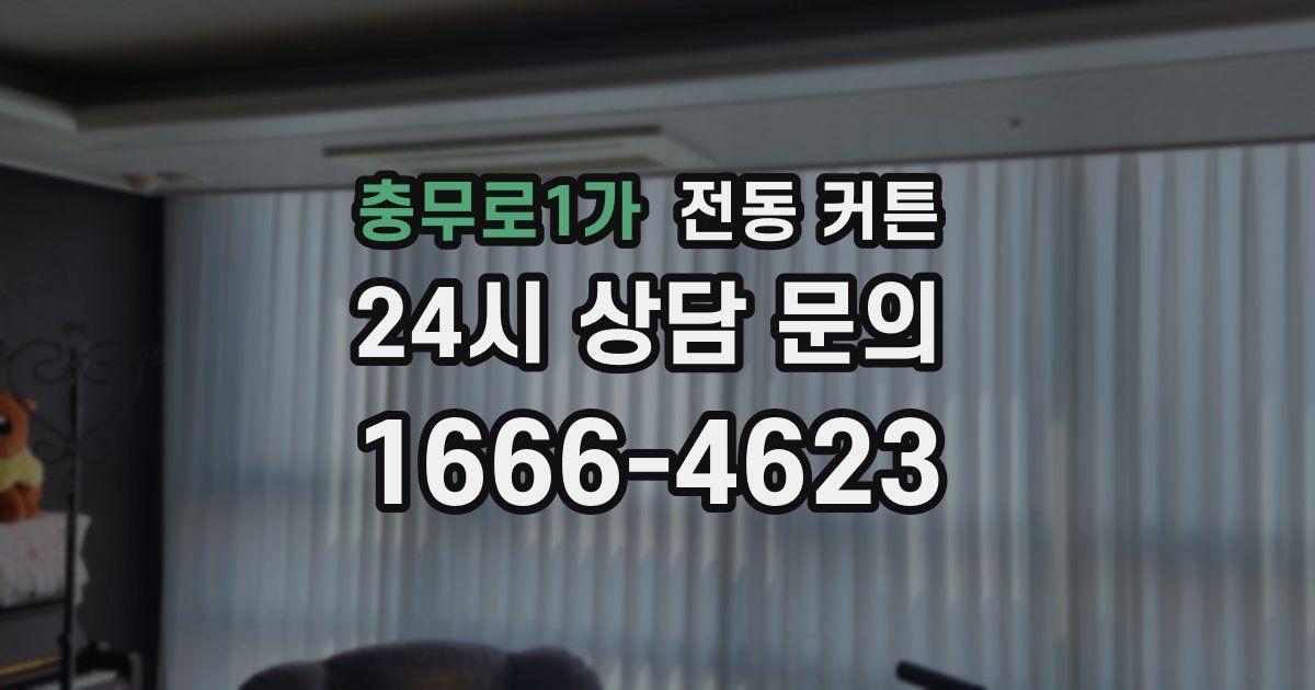 충무로1가 전동 커튼