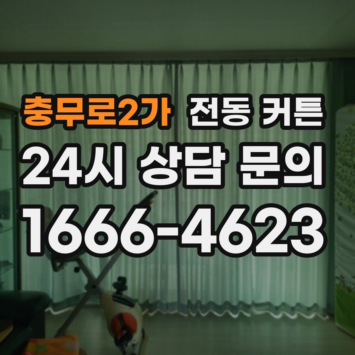 충무로2가 전동 커튼