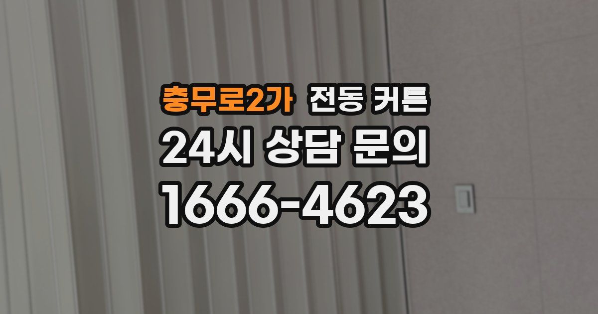 충무로2가 전동 커튼