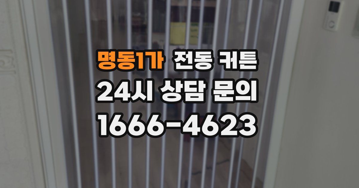 명동1가 전동 커튼