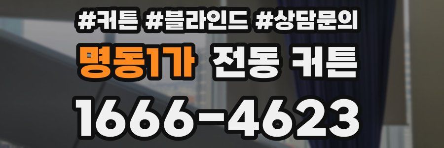 명동1가 전동 커튼