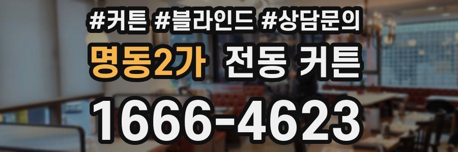 명동2가 전동 커튼