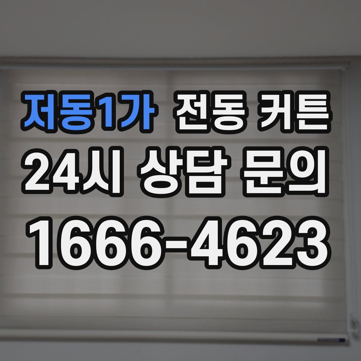저동1가 전동 커튼