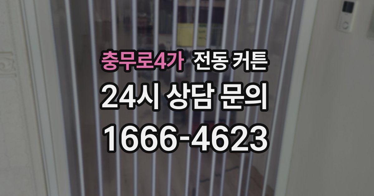 충무로4가 전동 커튼