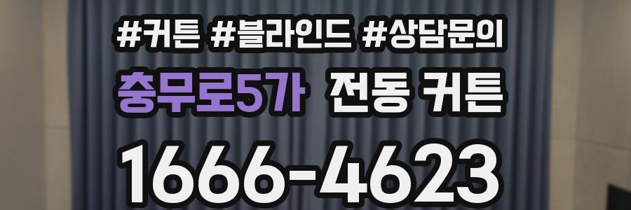 충무로5가 전동 커튼