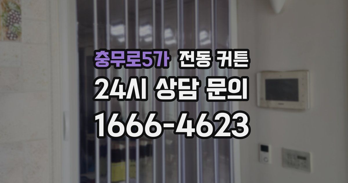 충무로5가 전동 커튼