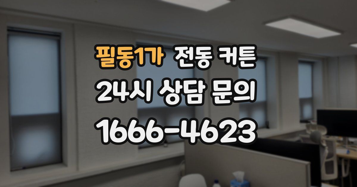 필동1가 전동 커튼