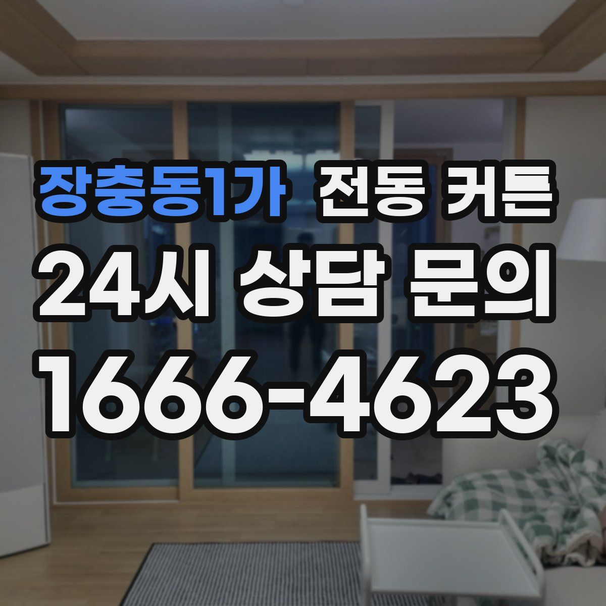 장충동1가 전동 커튼