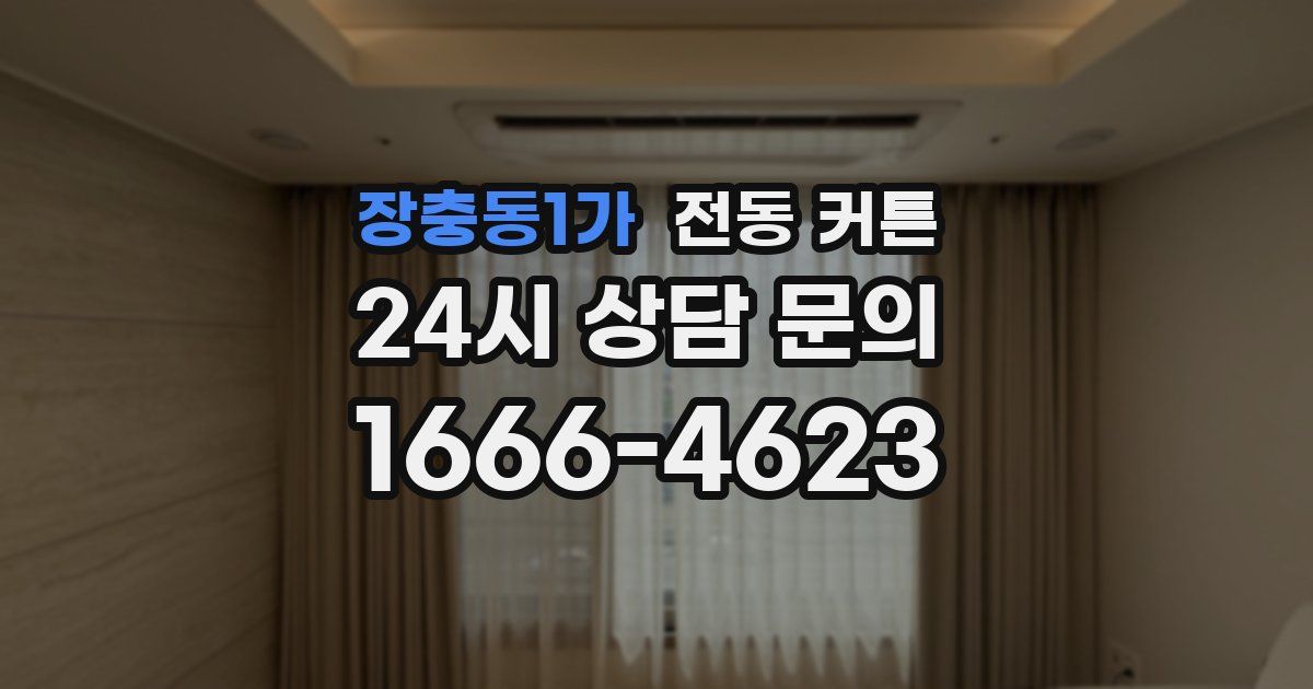 장충동1가 전동 커튼