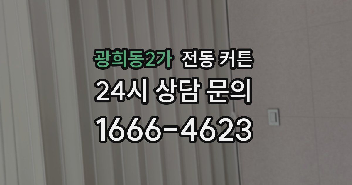 광희동2가 전동 커튼
