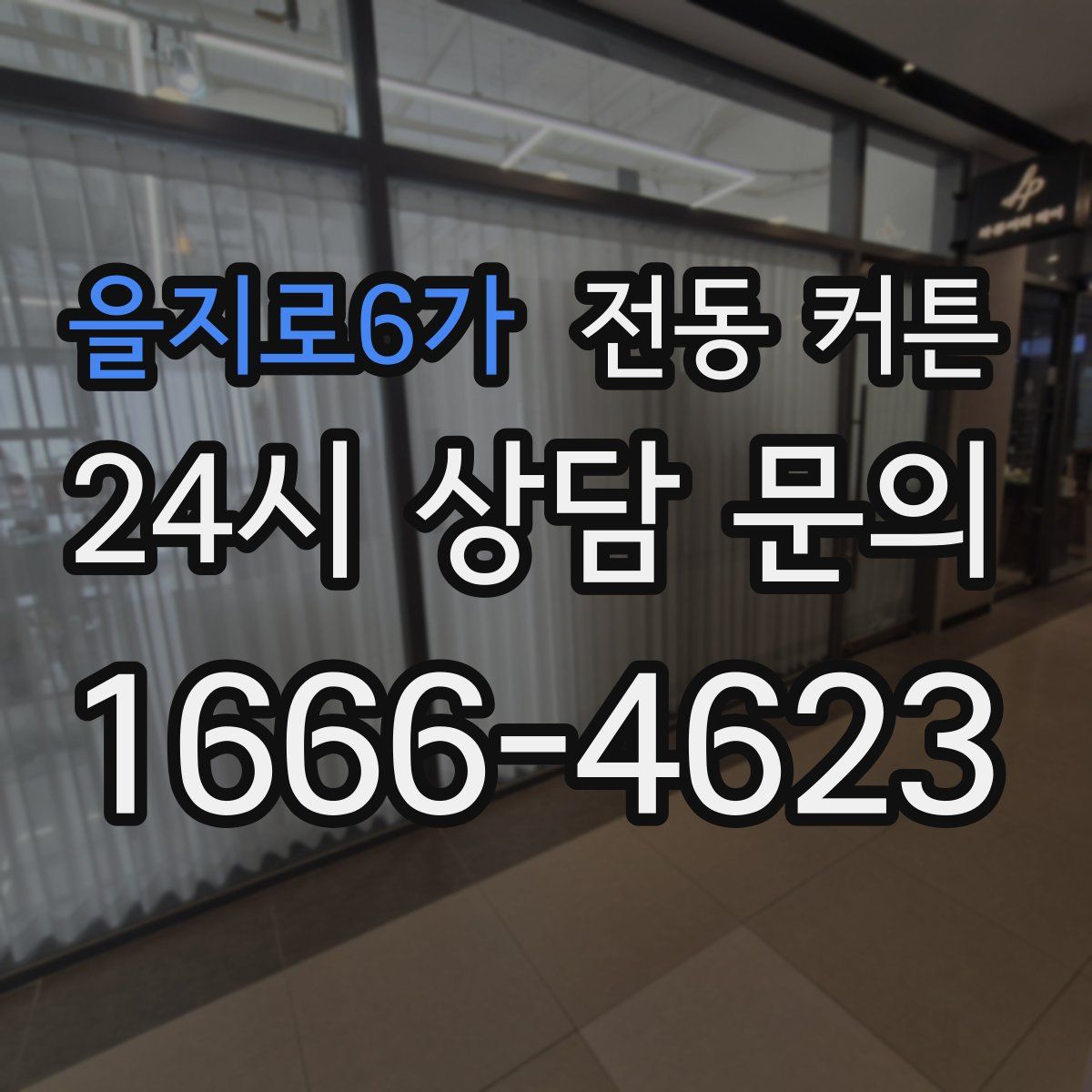 을지로6가 전동 커튼