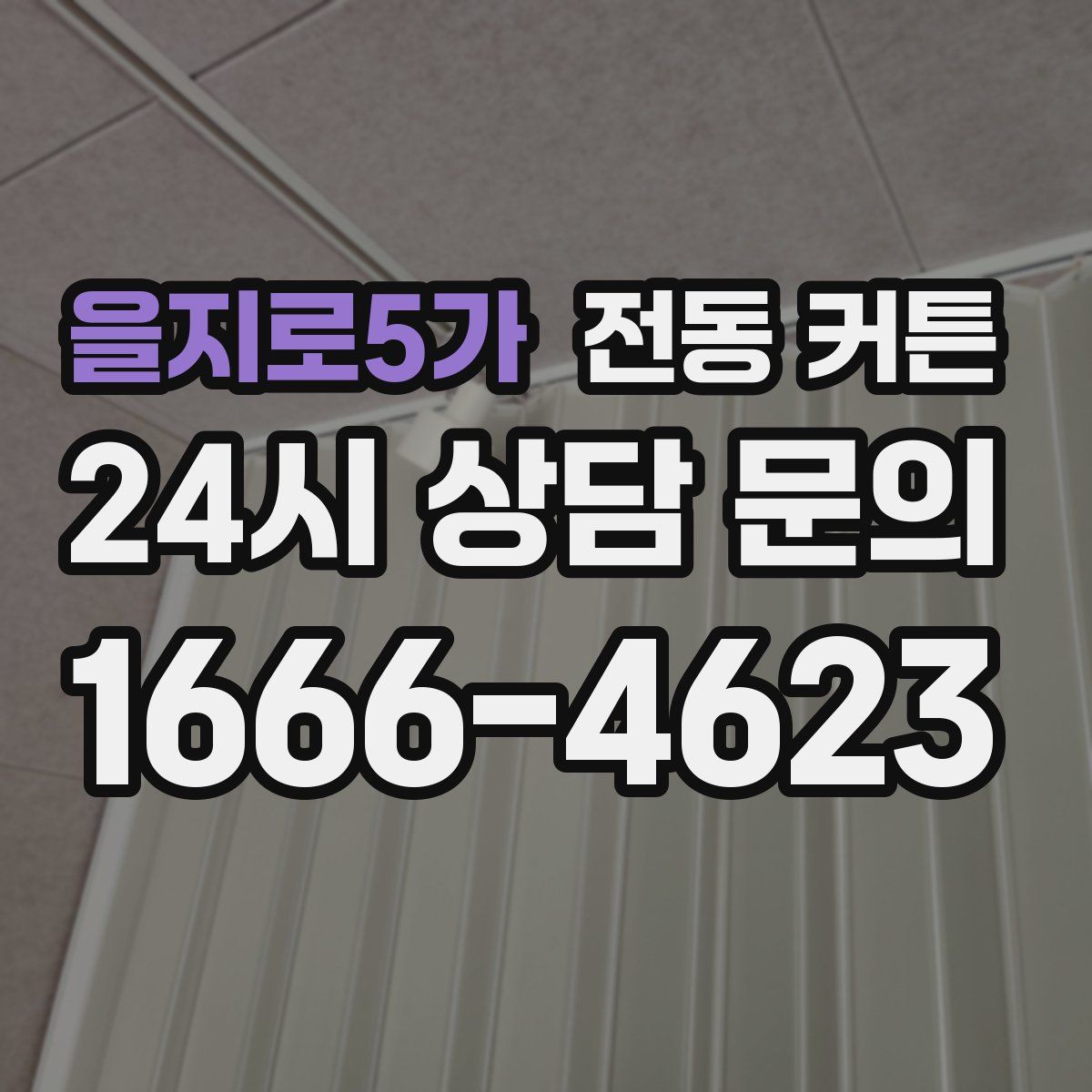 을지로5가 전동 커튼