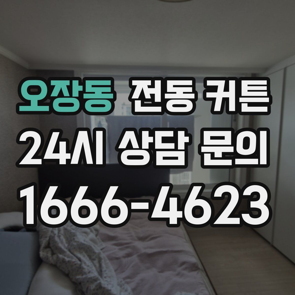 오장동 전동 커튼