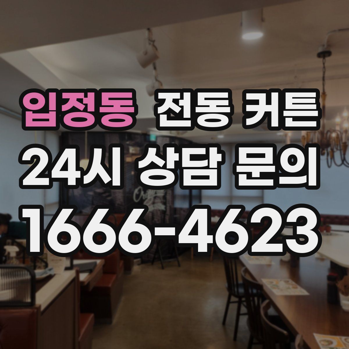 입정동 전동 커튼