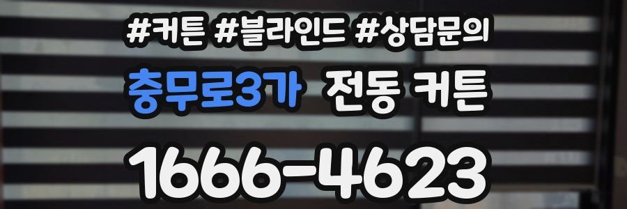 충무로3가 전동 커튼