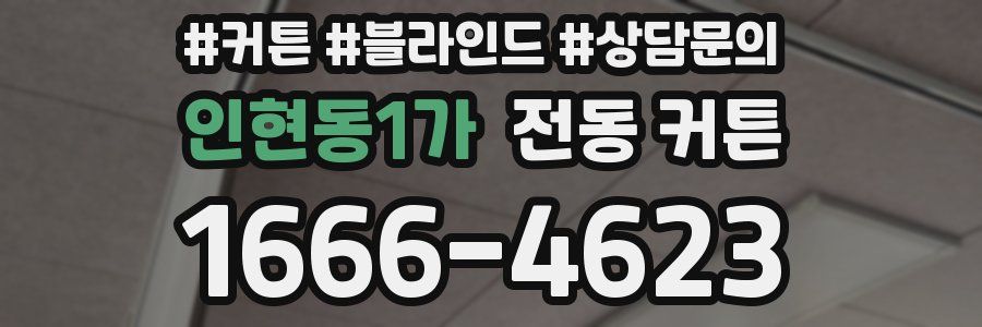 인현동1가 전동 커튼