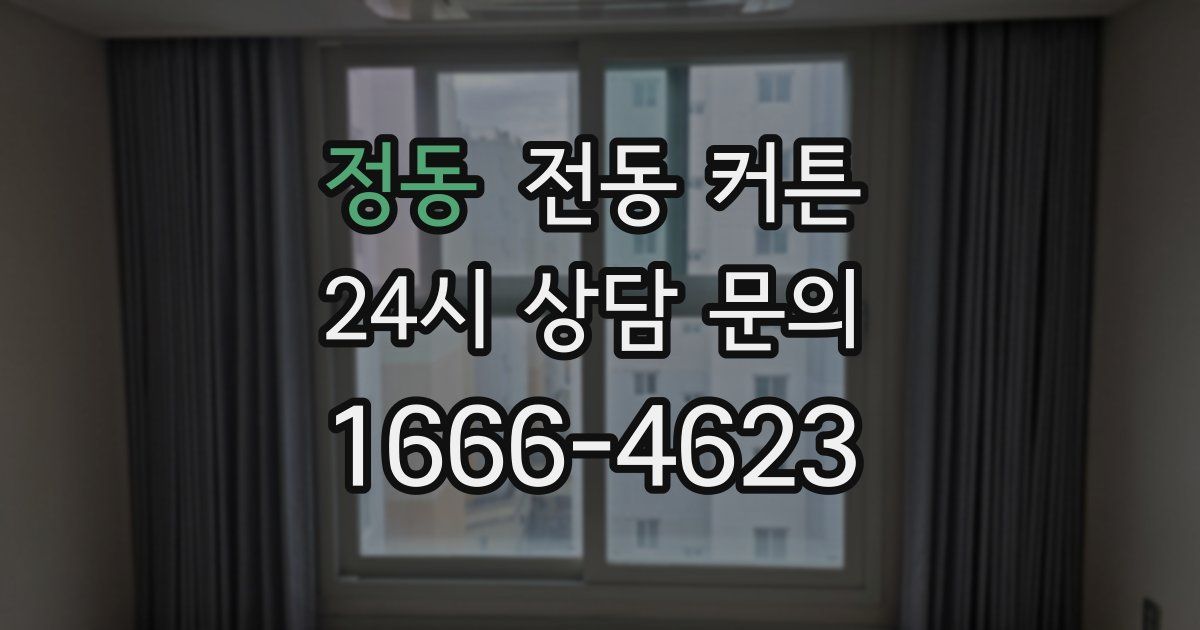 정동 전동 커튼