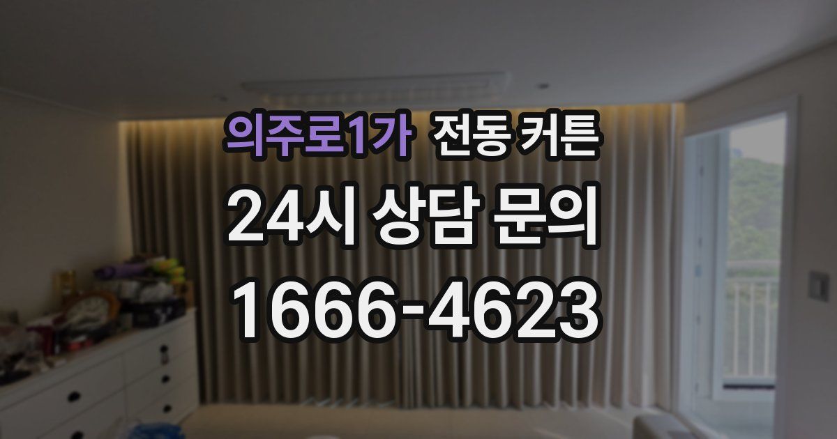 의주로1가 전동 커튼