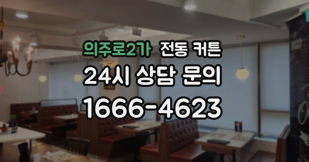 의주로2가 전동 커튼