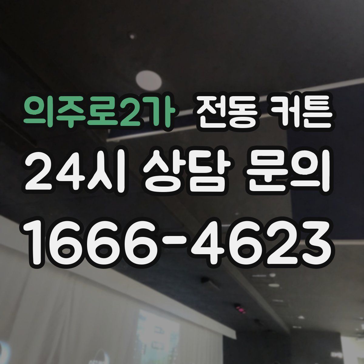 의주로2가 전동 커튼
