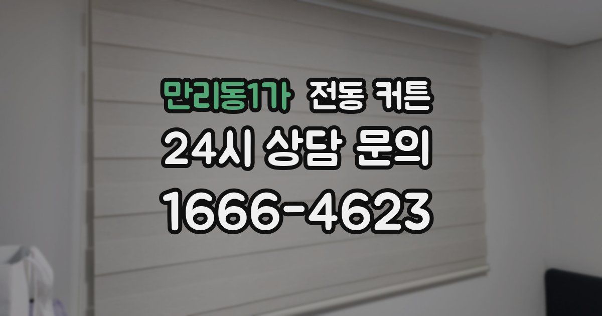만리동1가 전동 커튼