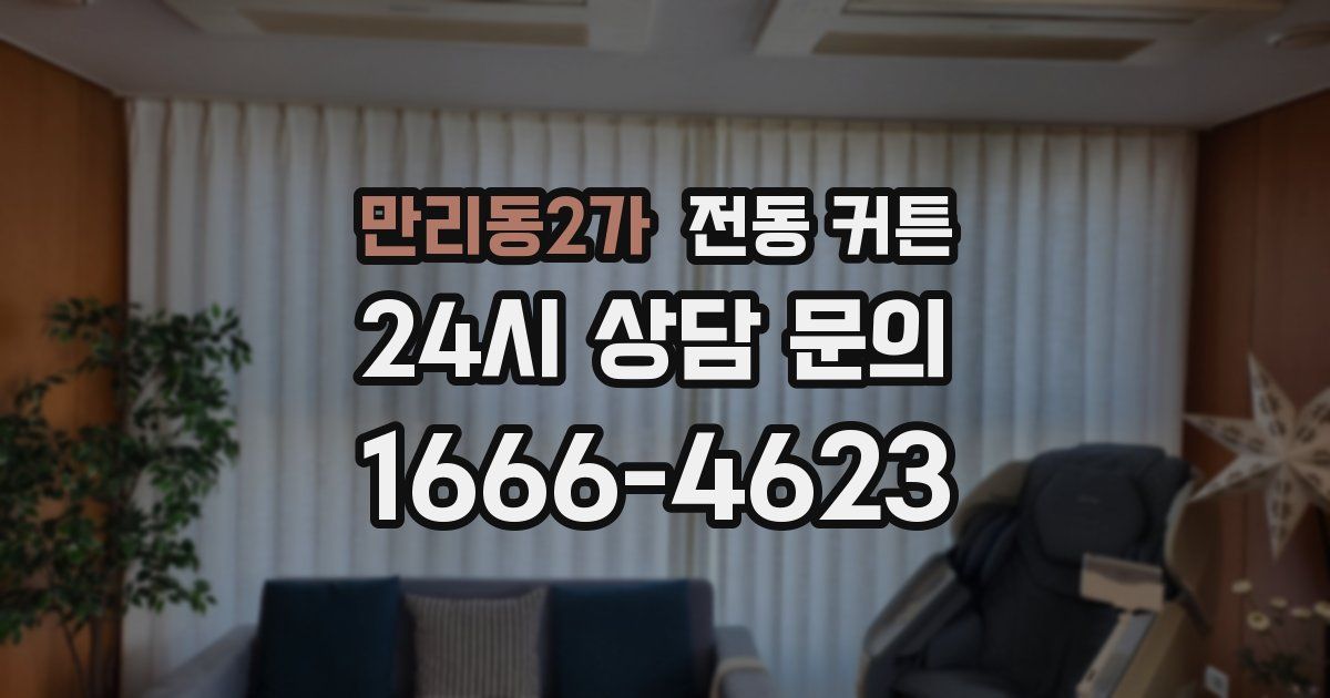 만리동2가 전동 커튼