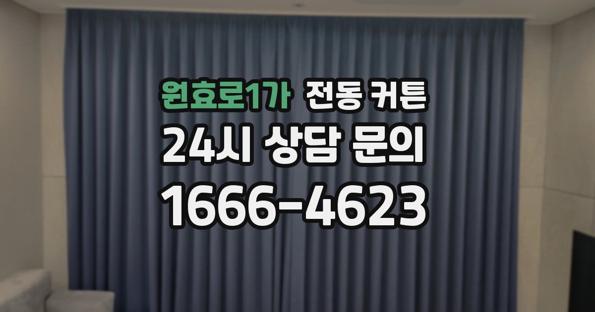 원효로1가 전동 커튼