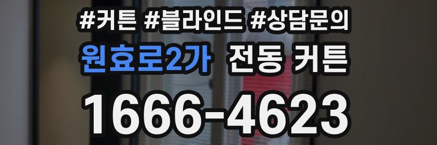 원효로2가 전동 커튼