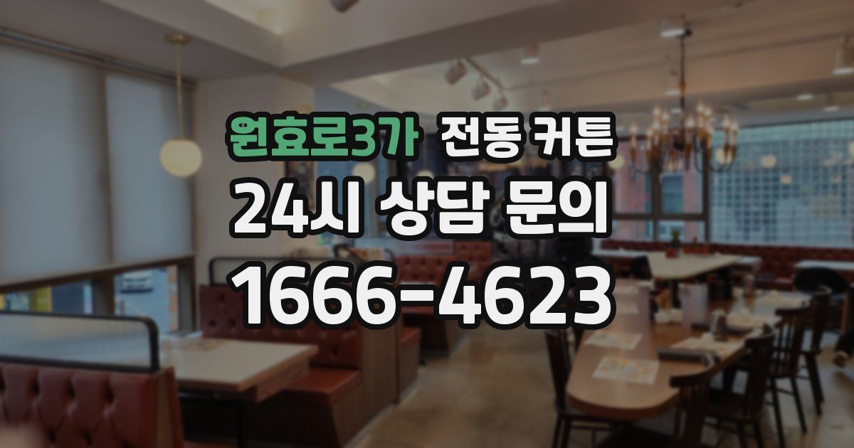 원효로3가 전동 커튼