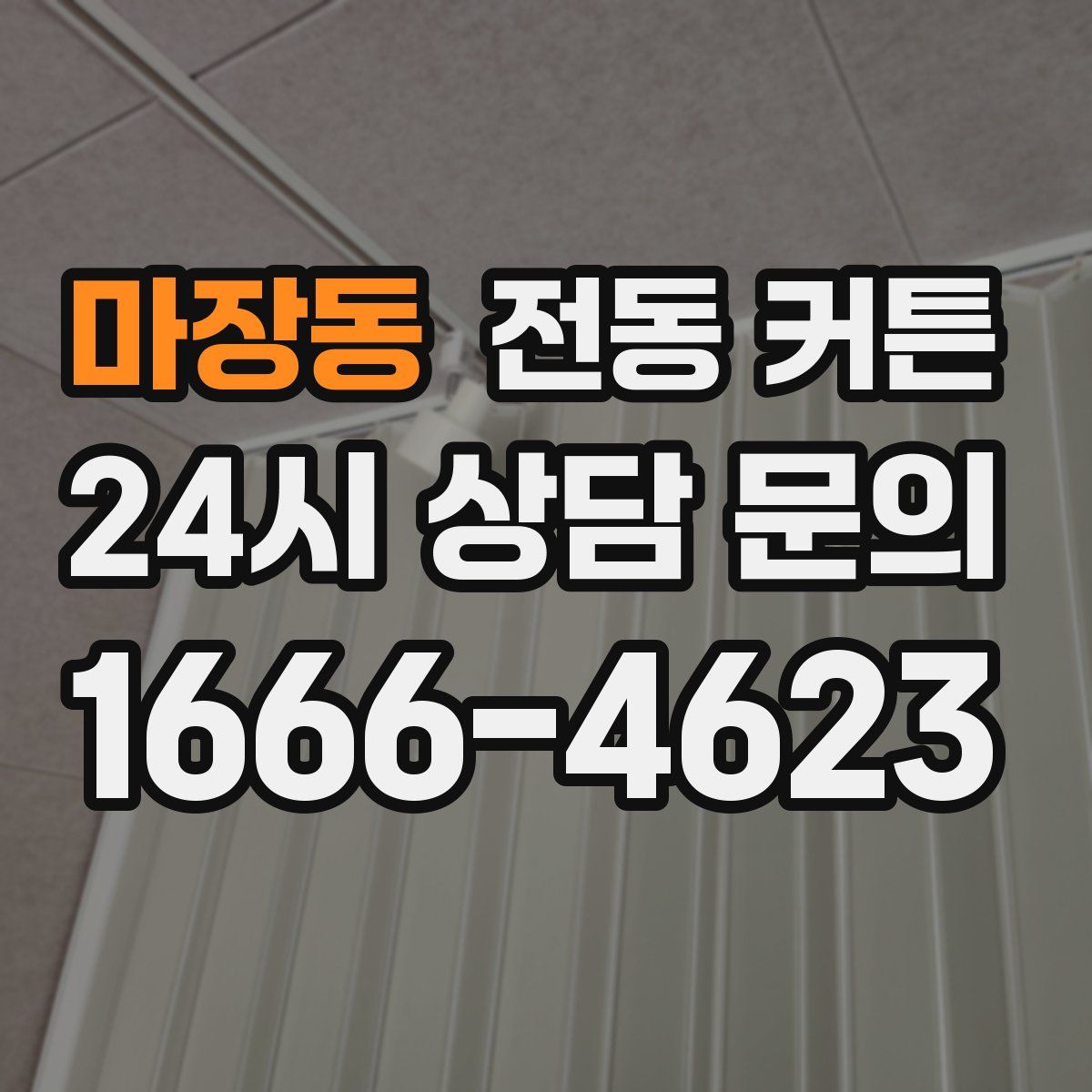 마장동 전동 커튼