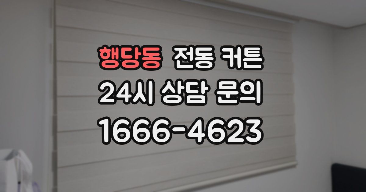 행당동 전동 커튼