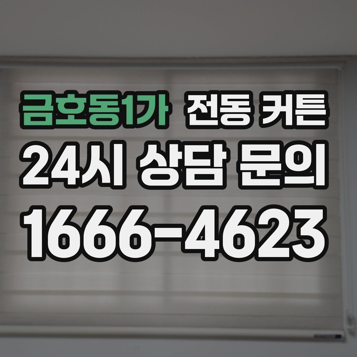 금호동1가 전동 커튼
