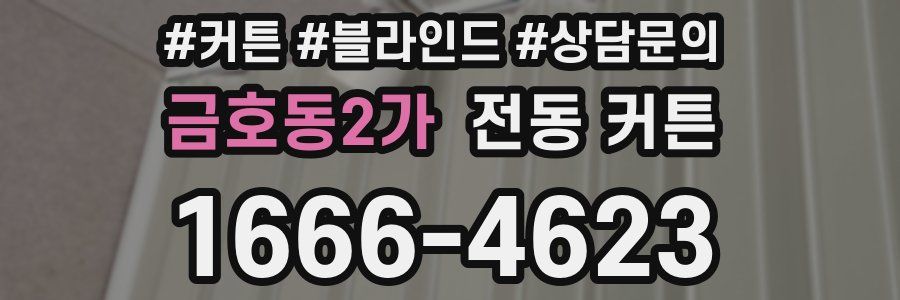 금호동2가 전동 커튼
