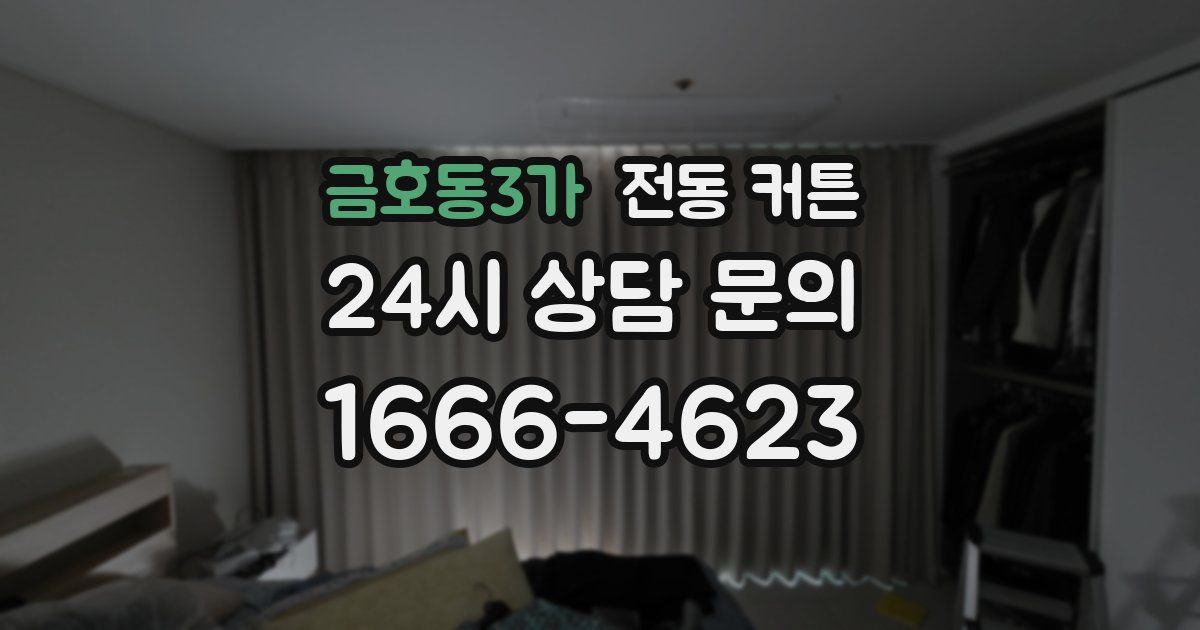 금호동3가 전동 커튼
