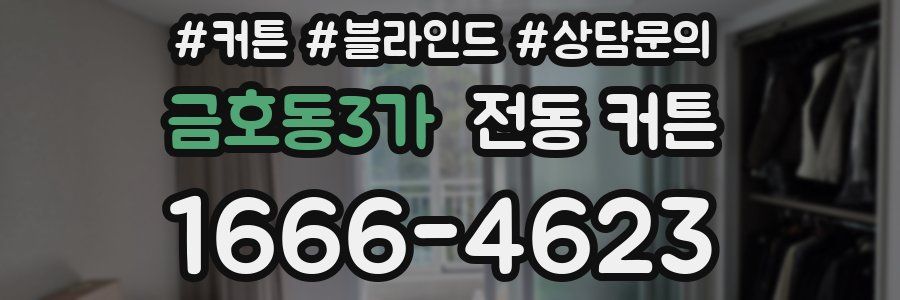 금호동3가 전동 커튼