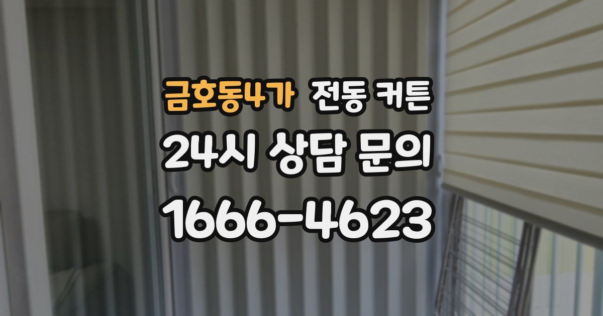 금호동4가 전동 커튼